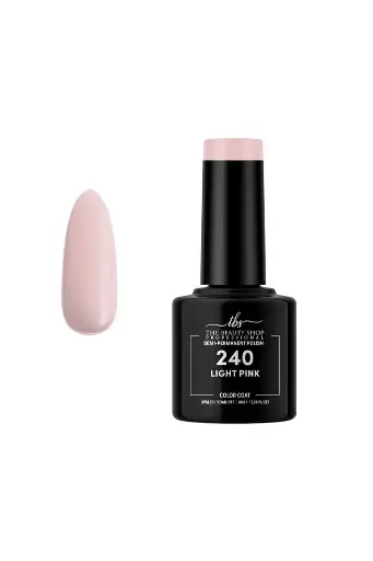 ΗΜΙΜΟΝΙΜΟ ΒΕΡΝΙΚΙ ΝΥΧΙΩΝ  LIGHT PINK TBS 8ML 240