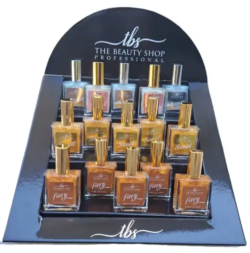  Αποκτήστε τα νέα  mist glitter  hair ,face & body tbs 24 τμχ & stand 